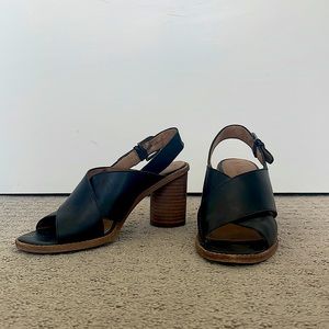 Madewell strapped black heel sandal